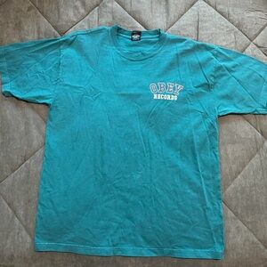 Obey Turquoise Short Sleeve Tee